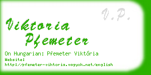 viktoria pfemeter business card